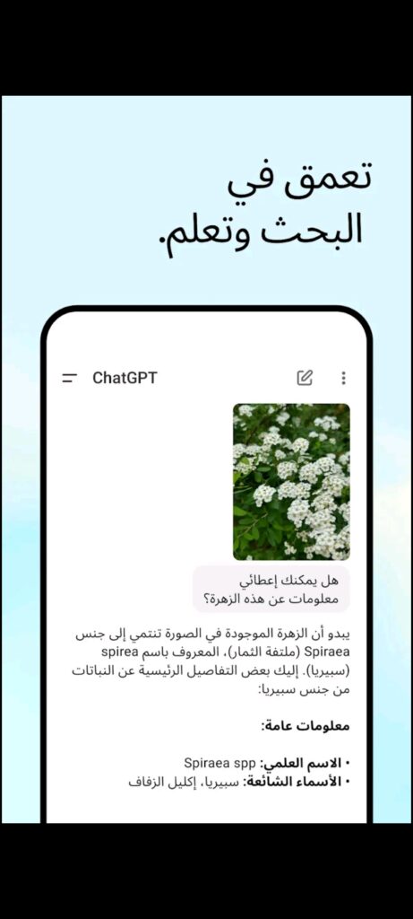 تطبيق ChatGPT