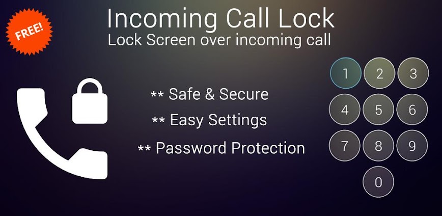 Incoming Call Lock هو أفضل تطبيق أمان لتأمين المكالمات الواردة