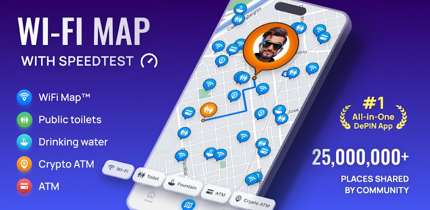 WiFi Map®: خريطتك الذكية للعثور على شبكات الواي فاي حول العالم